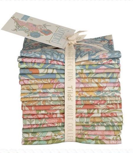 Tilda Fabrics Songbird Fat Eighth Bundle TIL300258