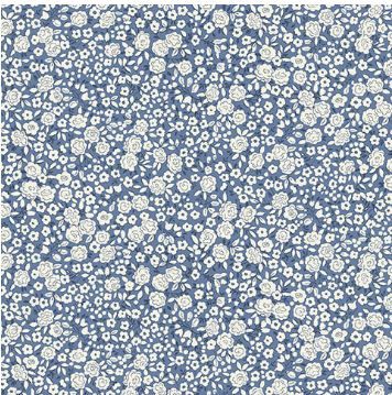 Makower UK Petite Fleur MU-182-B Blue