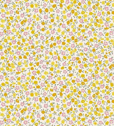 Makower UK Petite Fleur MU-185-Y Yellow