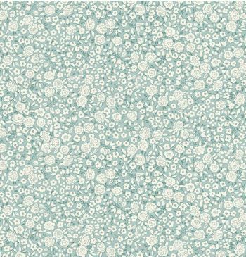 Makower UK Petite Fleur MU-182-T Teal