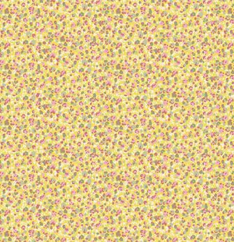 Makower UK Petite Fleur MU-183-Y Yellow