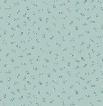 Makower UK Petite Fleur MU-187-T Teal