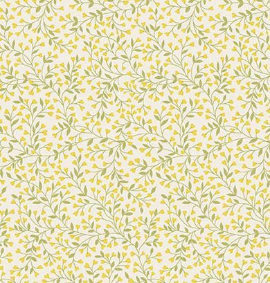 Makower UK Petite Fleur MU-186-Y Yellow