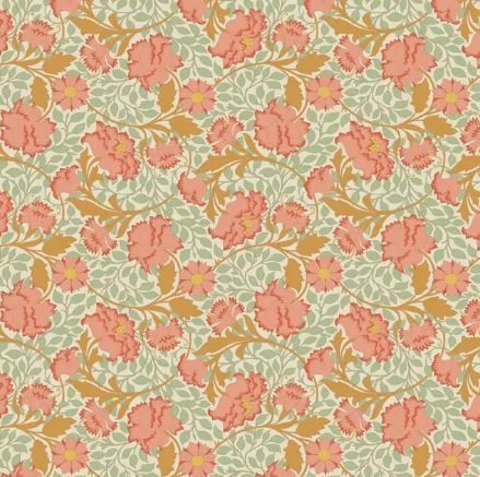 Tilda Fabrics Songbird TIL100641 Coral