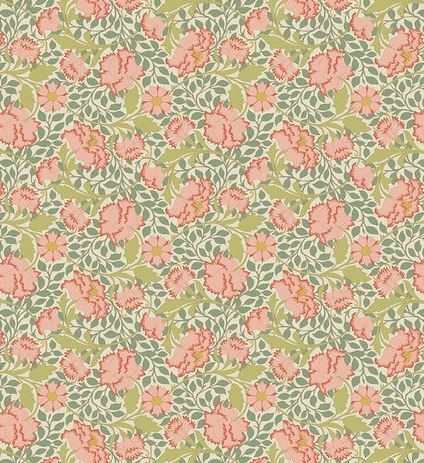 Tilda Fabrics Songbird  TIL100648 Sage