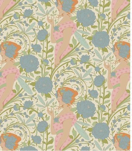 Tilda Fabrics Songbird TIL100653 Blue