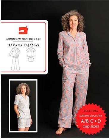 Liesl + Co Havana Pajama Pattern 8043T 01E