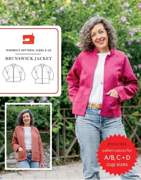 Liesl + Co Brunswick Jacket Pattern 8043I 01E