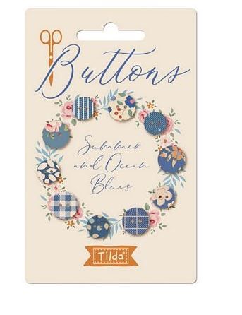 Creating Memories Buttons TIL400063 Summer and Ocean Blues