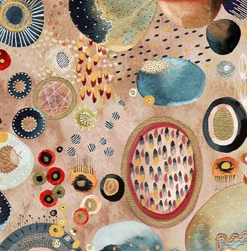 Windham Fabrics Flora &amp; Form  54777DM-2 Fire Opal