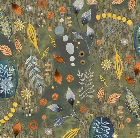 Windham Fabrics Flora &amp; Form  54779DM-1 Labradorite