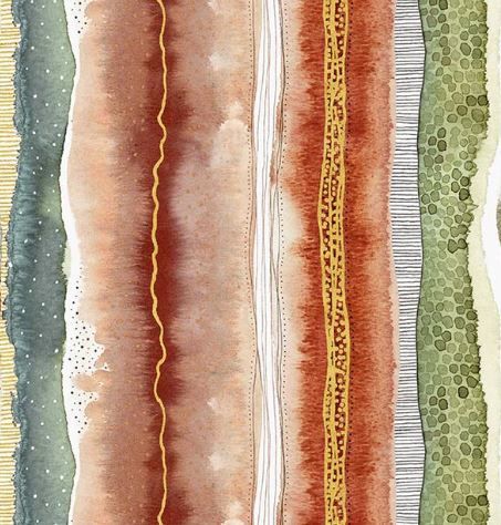 Windham Fabrics Flora &amp; Form  54778DM-2 Fire Opal