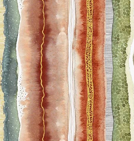 Windham Fabrics Flora &amp; Form  54778DM-2 Fire Opal