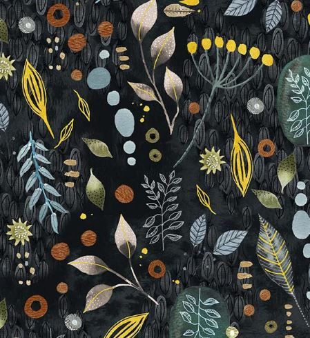 Windham Fabrics Flora &amp; Form  54779DM-3 Onyx