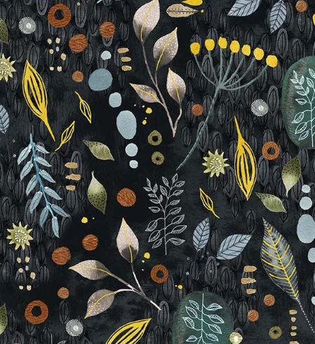 Windham Fabrics Flora &amp; Form  54779DM-3 Onyx