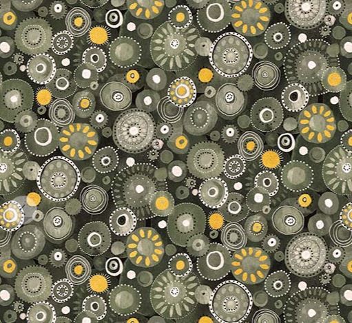 Windham Fabrics Flora &amp; Form 54781DM-4 Phtalo Green