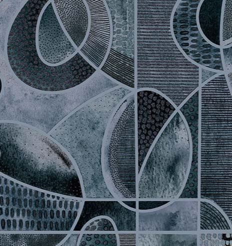 Windham Fabrics Flora &amp; Form  54782D-5 Indigo Blue