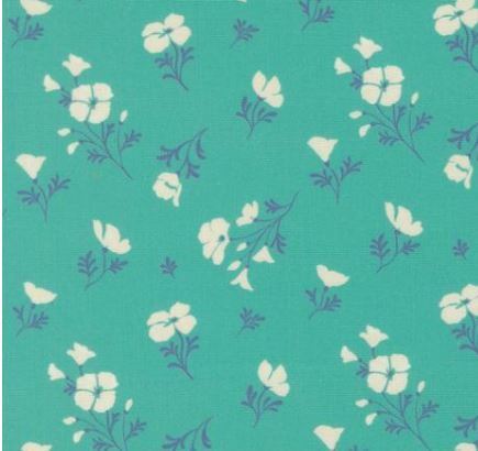 Moda Fabrics Cannon Beach  11974 14 Turquoise