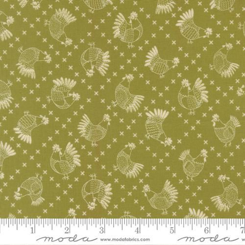 Moda Fabrics The Henhouse 48434 15 Grass