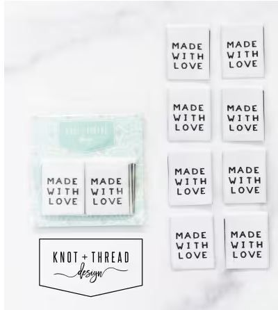 Made With Love 1in Labels LATLAB01