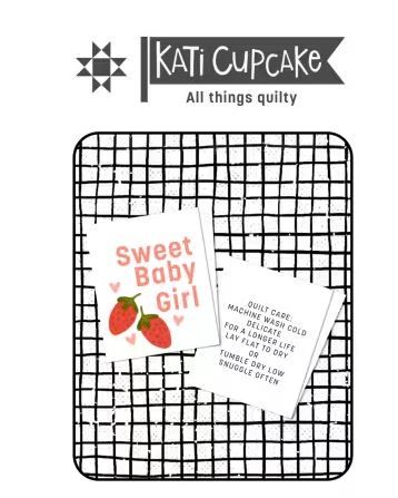 Kati Cupcake Sweet Baby Girl Labels KC302