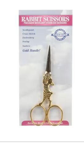 Rabbit Embroidery Scissor 4in TT00040