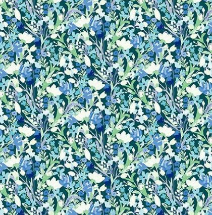 In The Beginning Fabrics Lovelies 13LOV 1 Teal