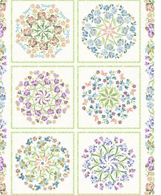 In The Beginning Fabrics Lovelies Panel 22LOV 1 Multi