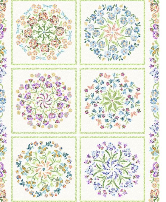 In The Beginning Fabrics Lovelies Panel 22LOV 1 Multi