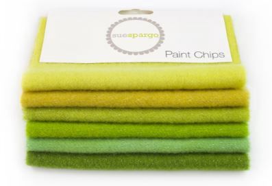 Sue Spargo 5"x5" Sparkle Paint Chips Green