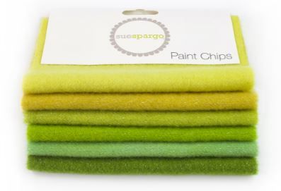 Sue Spargo 5"x5" Sparkle Paint Chips Green