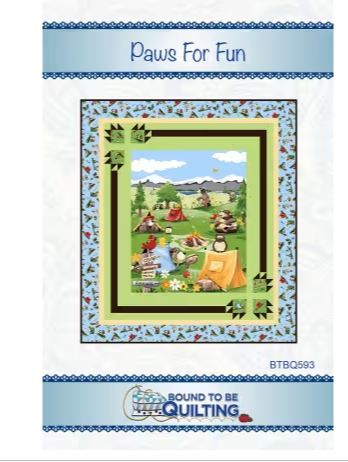 Bound To Be Quilting Paws For Fun Pattern BTBQ593