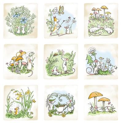 Clothworks Mouseplay Y4746-1 White