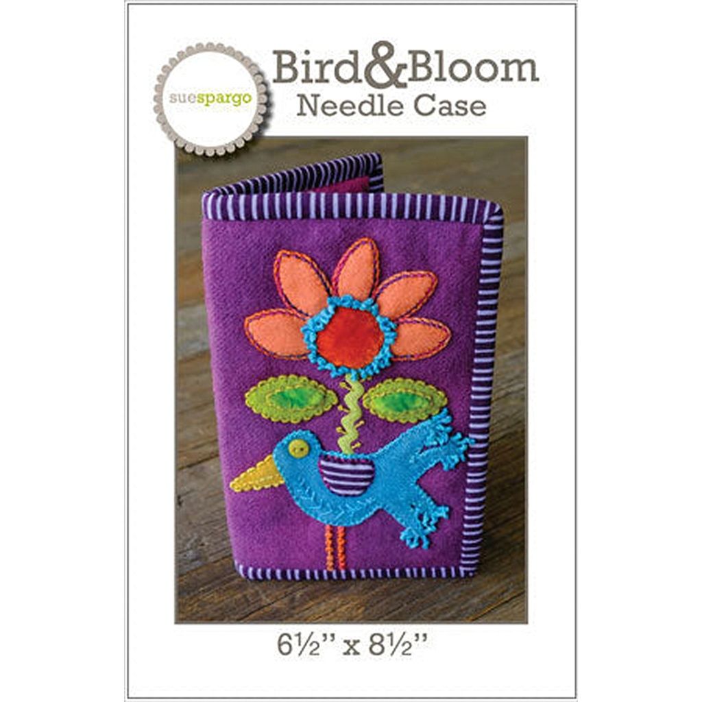 Sue Spargo Bird &amp; Bloom Needle Case Pattern