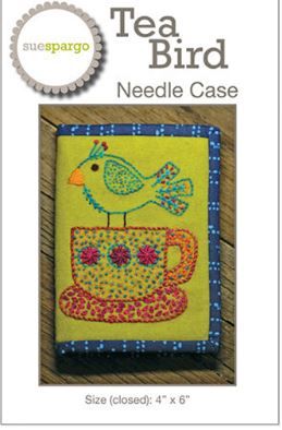 Sue Spargo Tea Bird Needle Case Pattern