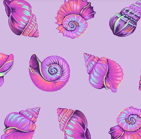 FreeSpirit Fabrics Floral Reef  PWTP266.ULTRAVIOLET