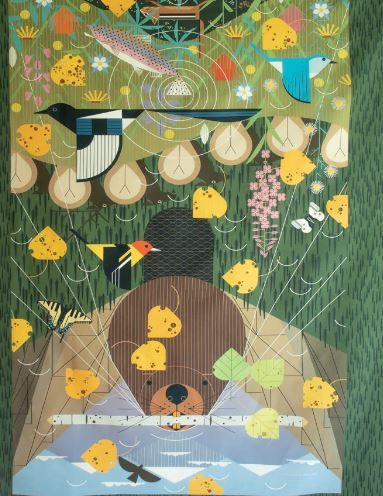 Birch Fabric Rocky Mountains Main Poster Panel  CH-302-BOLT-15