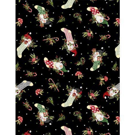 Wilmington Prints Merry Gnome-ments 3023 39893 973 Black Online