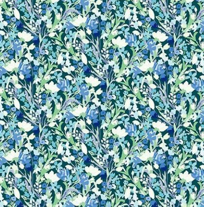 In The Beginning Fabrics Lovelies 13LOV 1 Teal Online