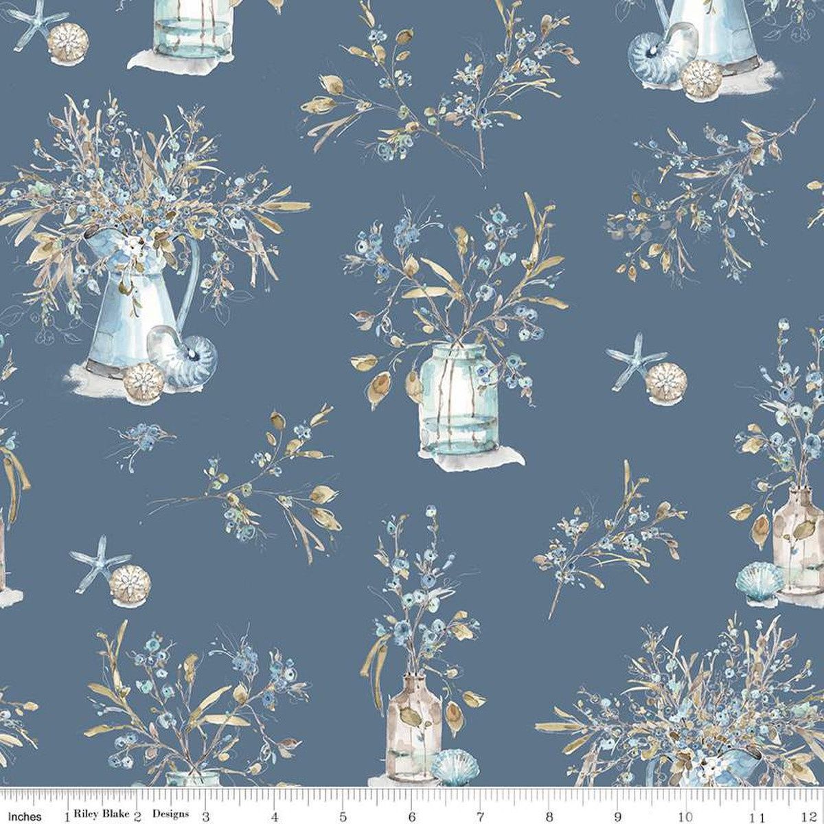 Riley Blake Blue Escape Coastal C14510 Colonial Online