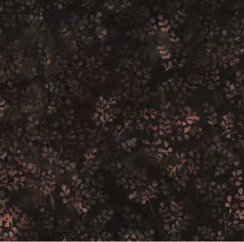 Bali Batik Winter Leafy X2619 704 Deep Earth Online
