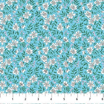 FIGO Fabrics Pocket Posies 91199-41 Blue Online