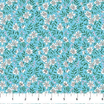 FIGO Fabrics Pocket Posies 91199-41 Blue Online