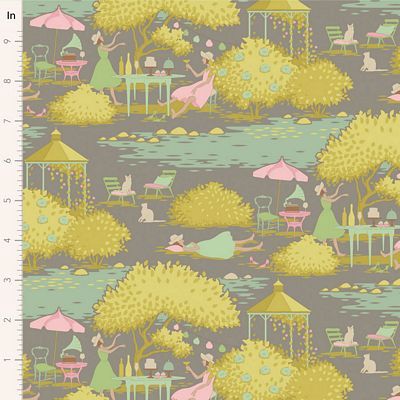 Tilda Fabrics Sunday Brunch TIL100586-V15 Grey Online
