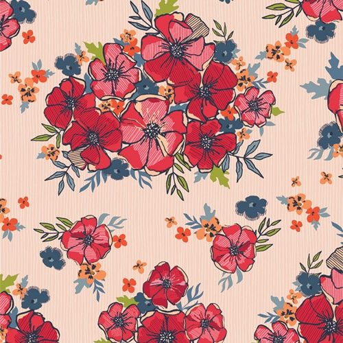 Art Gallery Fabrics The Flower Fields Blooming Burst Sunrise FLF85900 Online