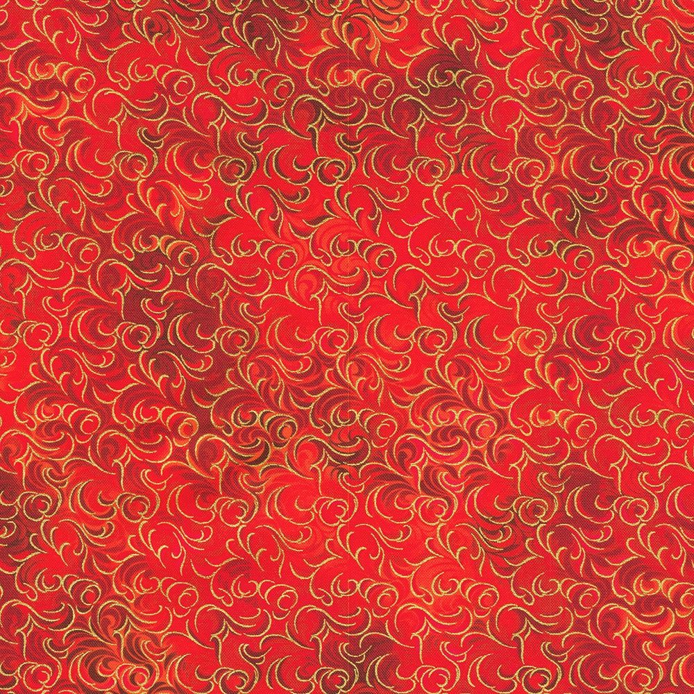 Robert Kaufman Fabrics  Mixed Metallics 23067-93 Scarlet Online