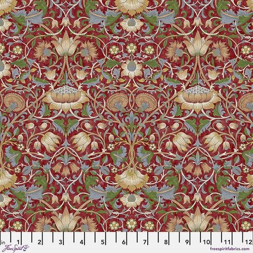 FreeSpirit Fabrics Morris &amp; Co. PWWM023.Crimson Online