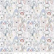 Riley Blake Flannel Inky Dog Club F16024-Gray Online