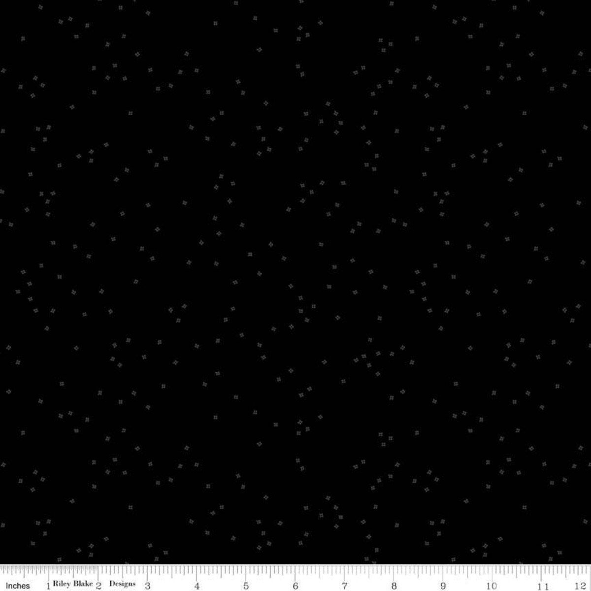 Riley Blake Blossoms Tone on Tone C725 Black Online