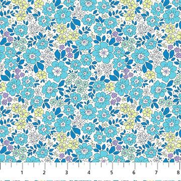 FIGO Fabrics Pocket Posies 91195-40 Blue Online